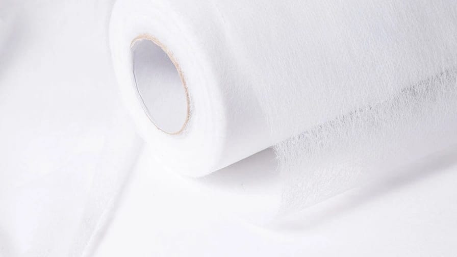 Roll of white OEKO-TEX® STANDARD 100 certified spunlace nonwoven fabric by DeatexGroup